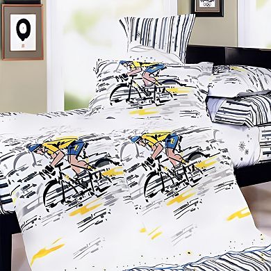 Bedding Set 5 Piece Hypoallergenic Comforter Duvet Cover Sheet Shams