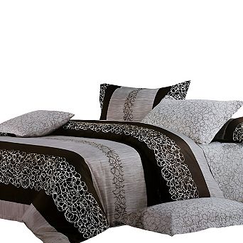 Bedding Set 4 pc Comforter Set Duvet Cover Fitted Sheet Sham