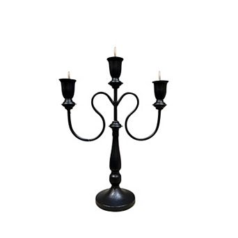 3 Arm Metal Candelabra Taper Candle Holder for Dining Table Mantel Centerpiece Decor