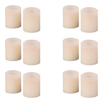 Flickering Flameless Votive Candle Set of 12 Decorative LED Candles