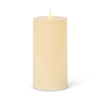 Set of 4 Flameless Wax Pillar Candles LED Mantel Decor