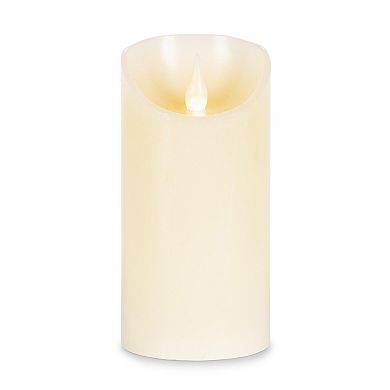 Flameless Wax Pillar Candle Set 4 Pack Fire Glow Tip Mantel Centerpiece