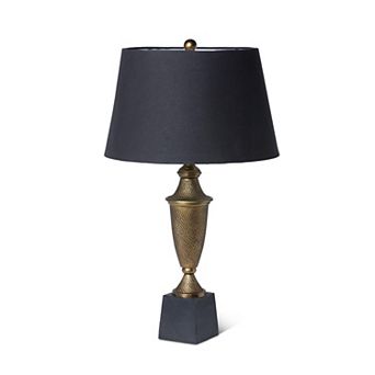 Decorative Metal Table Lamp with Linen Shade for Living Room and Bedroom Styling