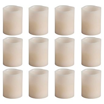 Flameless Votive Candles Set of 12 for Weddings Holiday and Home Displays