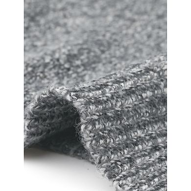 Women's Plus Size Turtleneck Asymmetrical Hem Pullover Sweater