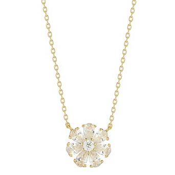 Everyday by Sunkissed Cubic Zirconia Flower Pendant Necklace