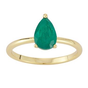Everyday by Sunkissed Pear Cubic Zirconia Solitaire Ring