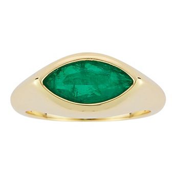Everyday by Sunkissed Marquise Cubic Zirconia Bezel Signet Ring