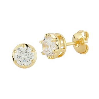 Everyday by Sunkissed Round Cubic Zirconia Stud Earrings