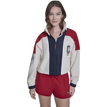 Women's Champion® Retro Cropped Colorblock Windbreaker