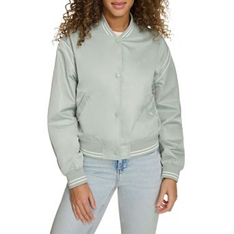 Women's Champion® Cropped Varsity Bomber Jacket