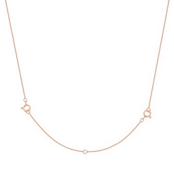 Jewelry Essentials 4-inch Adjustable Plated Sterling Silver Box Chain Extender