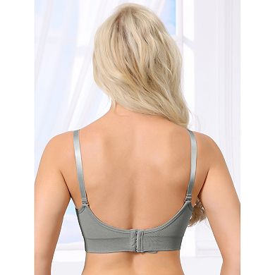 5 Packs Nursing Bras for Women Breastfeeding Wireless Pregnancy V Neck Adjustable Straps Bra