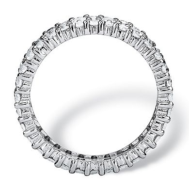 4.80 TCW Baguette CZ Eternity Band in Platinum-Plated