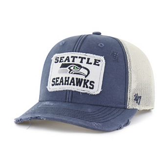 Men's '47 Navy Seattle Seahawks Egremont Well-Worn Adjustable Trucker Hat