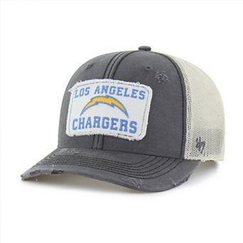 Men's '47 Charcoal Los Angeles Chargers Egremont Well-Worn Adjustable Trucker Hat