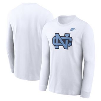 Men's Nike White North Carolina Tar Heels Legacy Primary Logo Long Sleeve T-Shirt