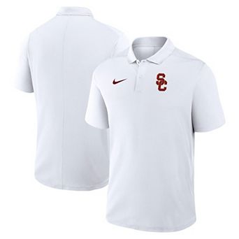 Men's Nike White USC Trojans Primetime Victory Dri-FIT Polo