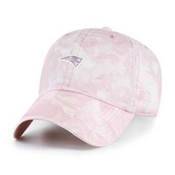 Women's '47 Pink New England Patriots Gardenia Clean Up Adjustable Hat