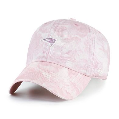Women's '47 Pink New England Patriots Gardenia Clean Up Adjustable Hat