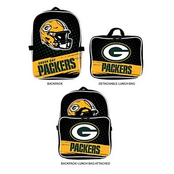 MOJO Green Bay Packers Backpack & Lunch Box 2 pc Set