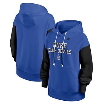 Women's Nike Royal/Black Duke Blue Devils Oversized Legacy Phoenix Pullover Hoodie