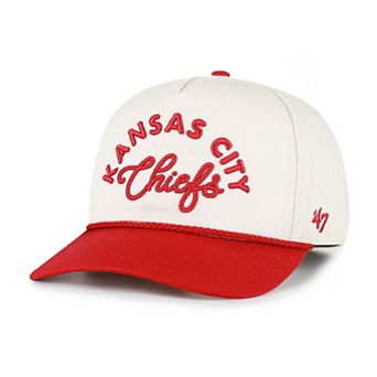 Women's '47 Natural Kansas City Chiefs Rope Script Hitch Adjustable Hat