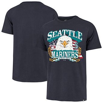 Men's '47 Navy Seattle Mariners Americana Eagle T-Shirt