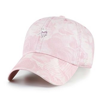 Women's '47 Pink Minnesota Vikings Gardenia Clean Up Adjustable Hat