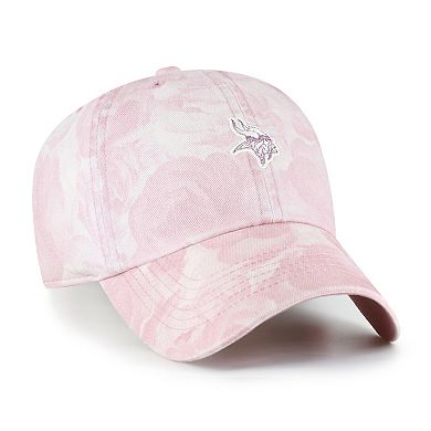 Women's '47 Pink Minnesota Vikings Gardenia Clean Up Adjustable Hat