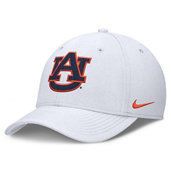 Men's Nike White Auburn Tigers Rise Swoosh Dri-FIT Flex Hat