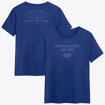 Women's Nike Royal Kansas City Royals Globe Logo T-Shirt