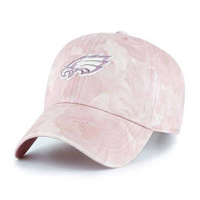 Women's '47 Pink Philadelphia Eagles Gardenia Clean Up Adjustable Hat