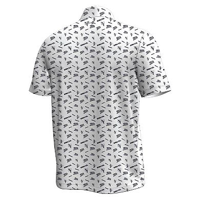 Men's Under Armour White Georgia Tech Yellow Jackets Gameday Armourfuse Polo