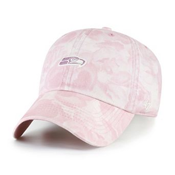 Women's '47 Pink Seattle Seahawks Gardenia Clean Up Adjustable Hat