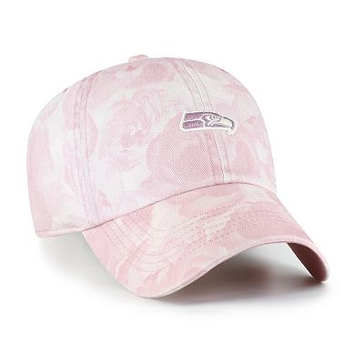 Women's '47 Pink Seattle Seahawks Gardenia Clean Up Adjustable Hat