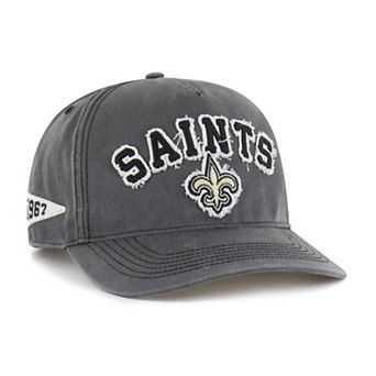 Men's '47 Charcoal New Orleans Saints Calderwood Well Worn Hitch Adjustable Hat