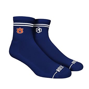 Unisex Rock Em Socks Auburn Tigers Casual Stripe Quarter-Length Socks