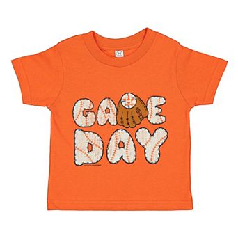 Toddler Soft as a Grape Orange Houston Astros Game Day T-Shirt