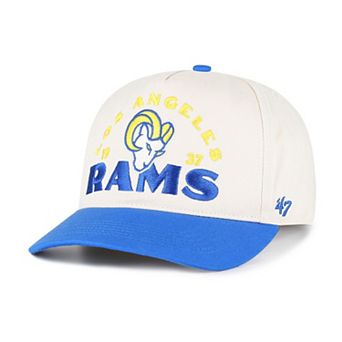 Men's '47 Natural Los Angeles Rams Arcitext Hitch Fitted Hat
