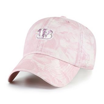 Women's '47 Pink Cincinnati Bengals Gardenia Clean Up Adjustable Hat