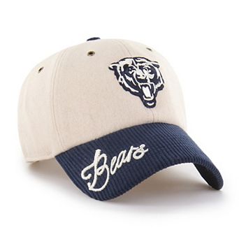 Women's '47 Natural/Navy Chicago Bears Rope Script Clean Up Adjustable Hat