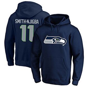 Men's Fanatics Jaxon Smith-Njigba College Navy Seattle Seahawks Big & Tall Name & Number Fleece Hoodie