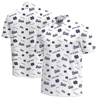 Men's Under Armour White Notre Dame Fighting Irish Gameday Armourfuse Polo
