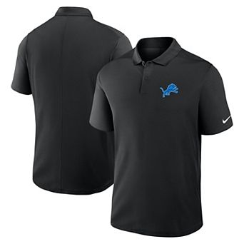 Men's Nike Black Detroit Lions Dri-FIT Victory Polo