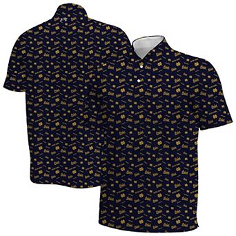 Men's Under Armour Navy Notre Dame Fighting Irish Gameday Armourfuse Polo