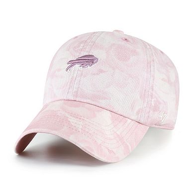 Women's '47 Pink Buffalo Bills Gardenia Clean Up Adjustable Hat