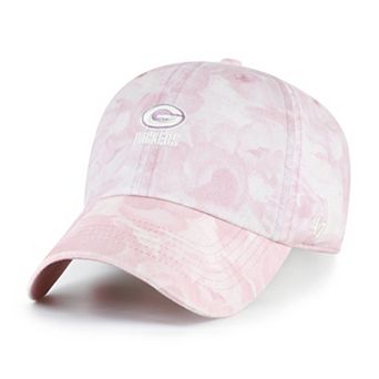 Women's '47 Pink Green Bay Packers Gardenia Clean Up Adjustable Hat