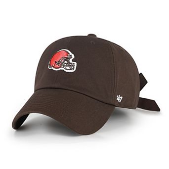 Women's '47 Brown Cleveland Browns Bow Back Clean Up Adjustable Hat