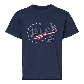 Youth Soft as a Grape Navy Arizona Diamondbacks Americana T-Shirt